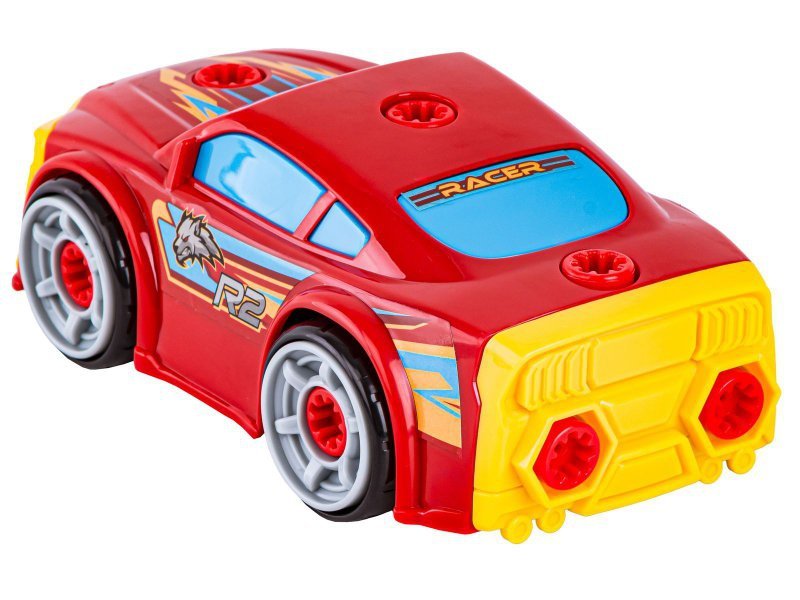 Sportowy, Terenowy Samochód do rozkręcania i skręcania 3w1 TUNING + Wkrętarka Monster Truck