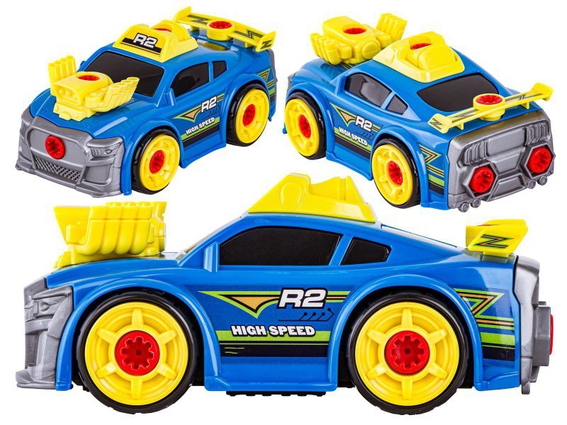 Sportowy, Terenowy Samochód do rozkręcania i skręcania 3w1 TUNING + Wkrętarka, Monster Truck