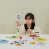VIGA Drewniana Gra Dopasuj Kolory Pawi Ogon Montessori + Karty