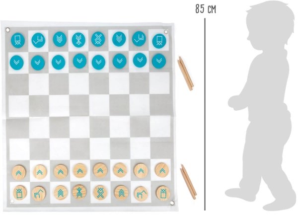 SMALL FOOT Draughts and Chess &quot;Active&quot; - warcaby i szachy w ogrodzie
