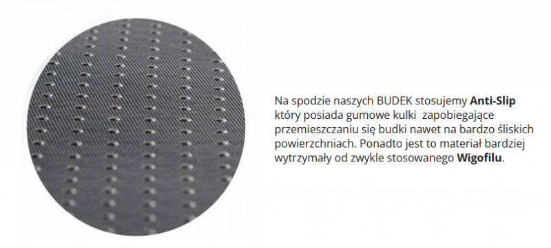 BUDKA DLA PSA - 39cm.  x 40cm. x 34cm. - SZTRUKS GRAFITOWY