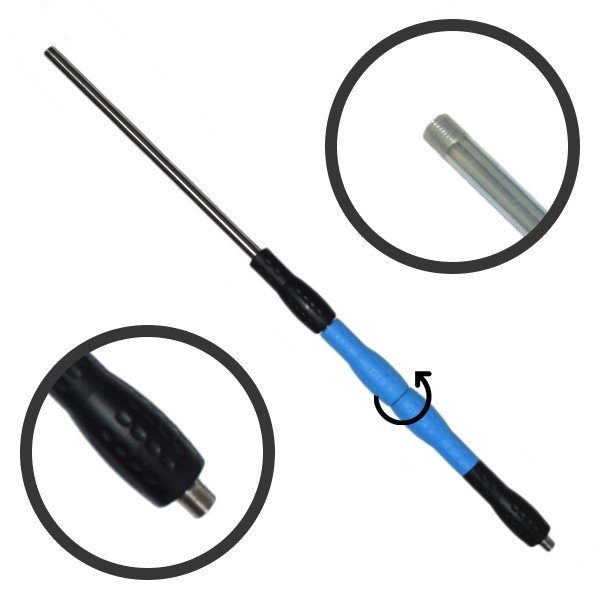 Lanca prosta Iso 88 - 700 mm black- blue- black