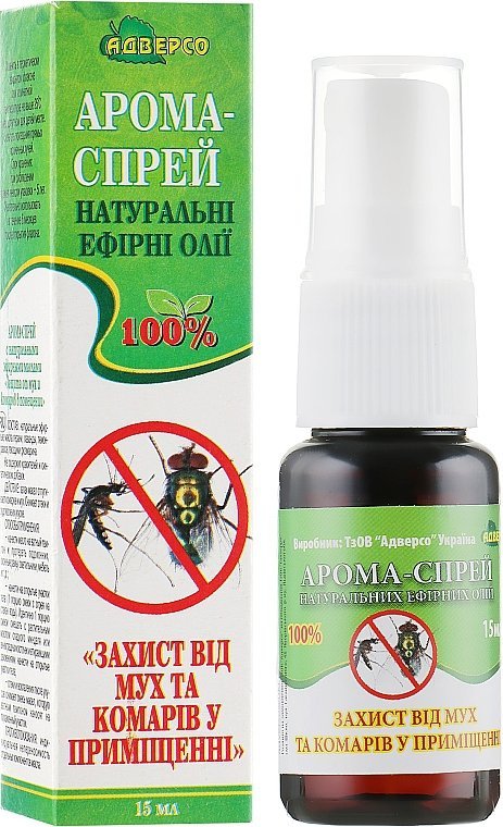 Aroma Spray z Naturalnymi Olejkami &quot;„Ochrona przed muchami i komarami w pomieszczeniach”&quot;, Adverso