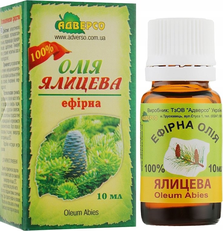 Olejek Pichtowy (Jodłowy), 100% Naturalny Adverso, 10ml