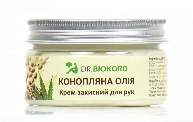 Ochronny Krem do Rąk z Olejem Konopnym, Dr.Biokord, 100ml