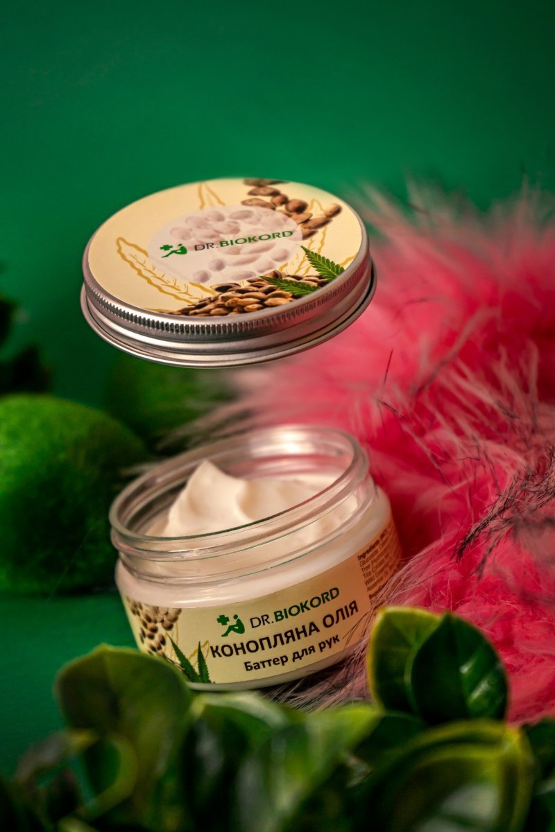 Odżywcze Naturalne Masło do Rąk z Olejem Konopnym, Dr.Biokord, 100ml