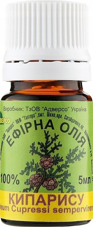 Olejek Cyprysowy, 100 % Naturalny Adverso, 5ml