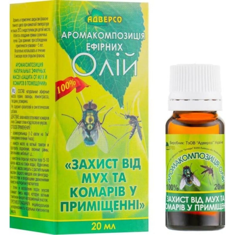 Ochrona przed muchami i komarami w pomieszczeniach, Adverso, 20ml