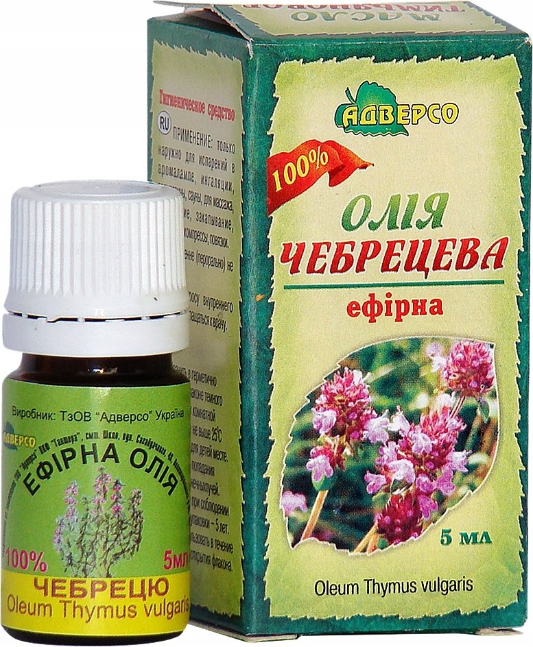 Olejek Tymiankowy, 100% Naturalny, Adverso, 5ml