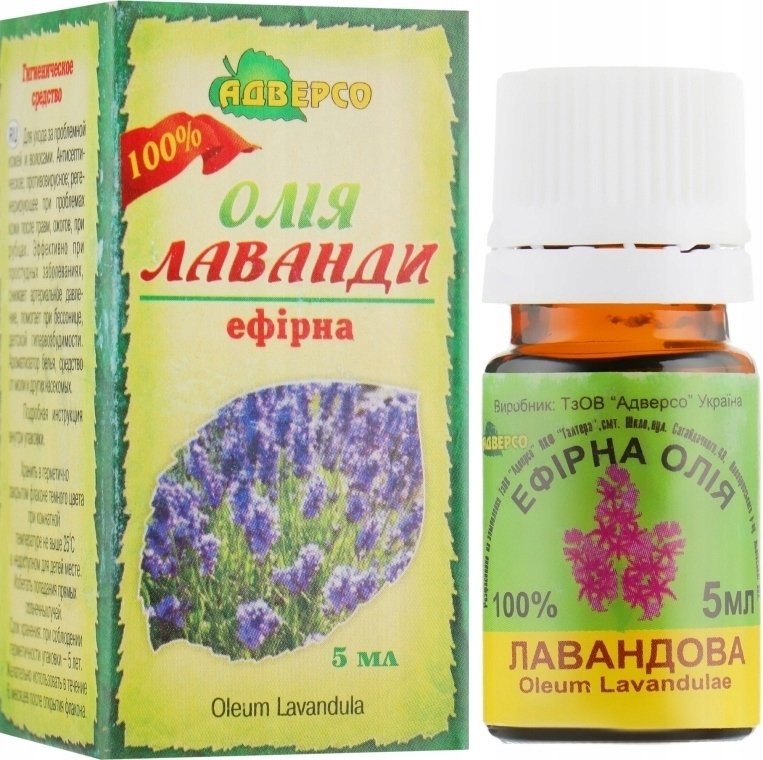 Olejek Lawendowy, 100% Naturalny Adverso, 5ml