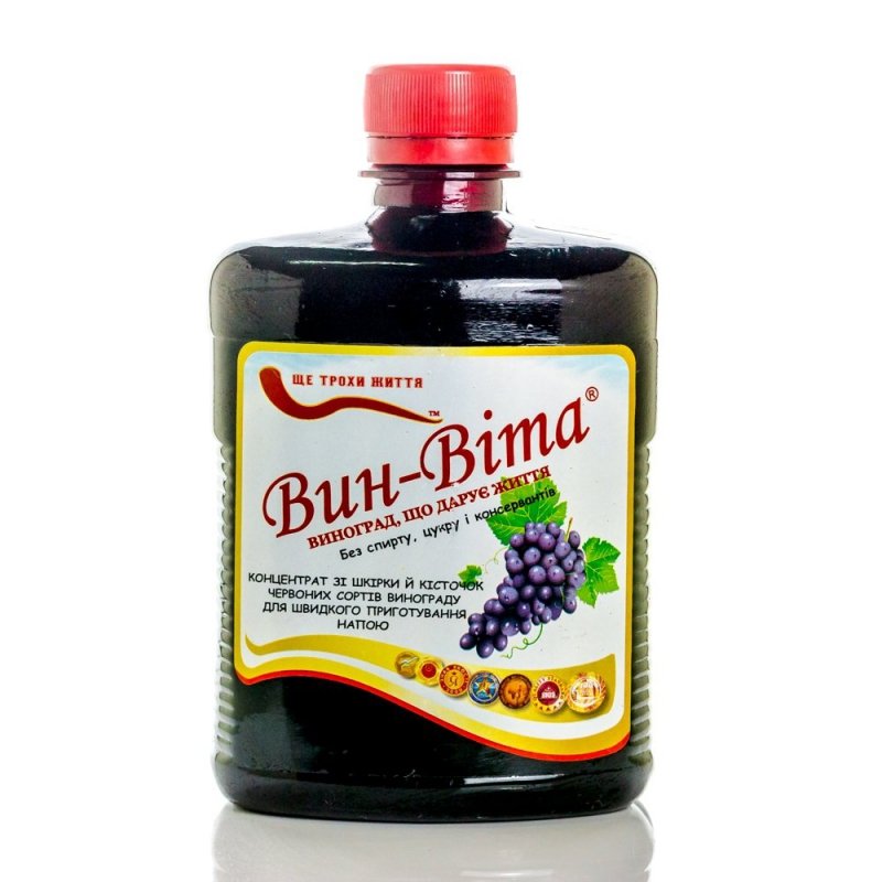 Vin vita Płynny Koncentrat z Ciemnych Odmian Winogron, 490ml