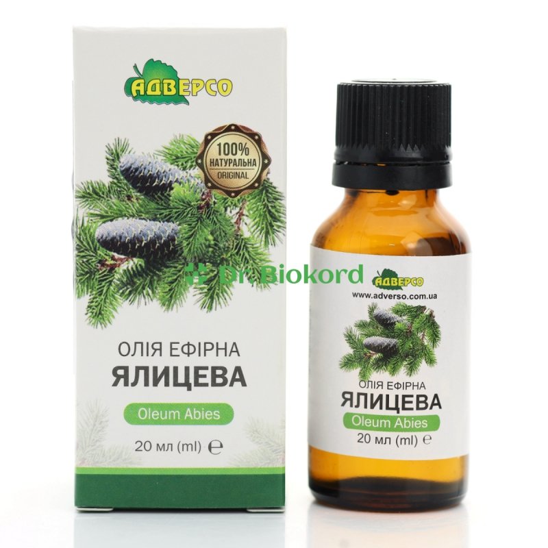 Olejek Pichtowy (Jodłowy), 100% Naturalny Adverso, 20ml