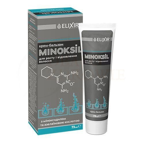 Minoksil Krem-balsam na Porost i Odbudowę Włosów, Elixir, 75ml