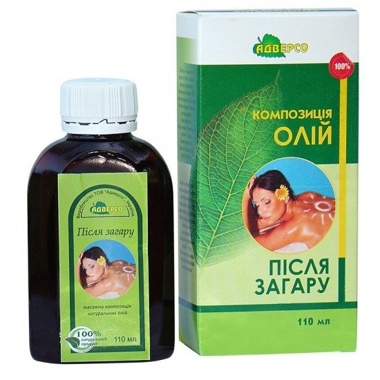 Naturalny Olejek do Ciała po Opalaniu, Adverso, 110ml