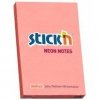 Bloczek STICKN 76x51mm różowy neon 100k 21162 STICKN
