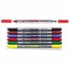 Flamastry DOUBLE POINT 6szt.FIBRACOLOR 584SW EUROSPARK