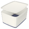 Pojemnik MyBOX duży z pokrywką 18L biało-szary LEITZ 52161001 318 x 198 x 385