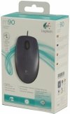 Mysz przewodowa LOGITECH M90 USB czarna 910-001793