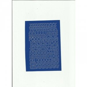 LITERY samoprzylepne 1cm (8) białe ARTDRUK