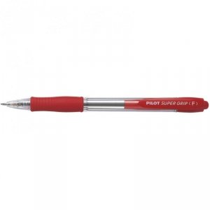 Długopis olejowy PILOT SUPER GRIP czerwony PIBPGP-10R-R
