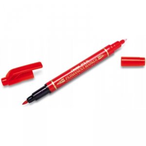 Foliopis dwustronny N75W/B czerwony PENTEL