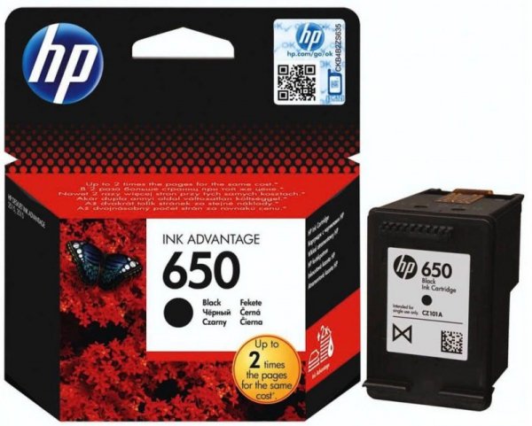 HP Tusz nr 650 CZ101AE Black 6,5ml