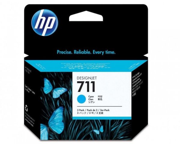 HP Tusz nr 711 CZ134A Cyan 3x29ml 3 pack