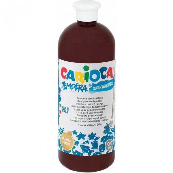 Farba CARIOCA TEMPERA 1000ml brązowa 170-1441