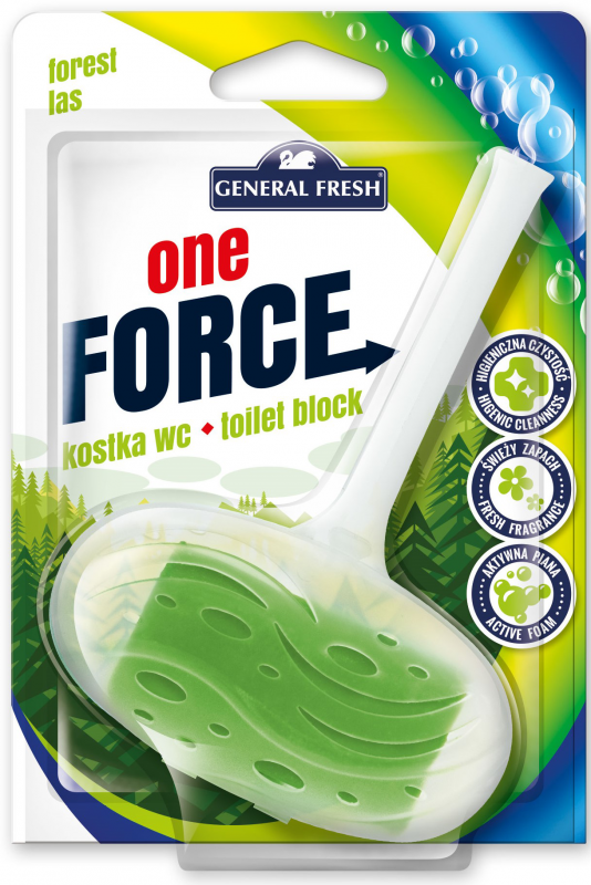 Kostka do WC zawieszka 40g las GENERAL FRESH Force One