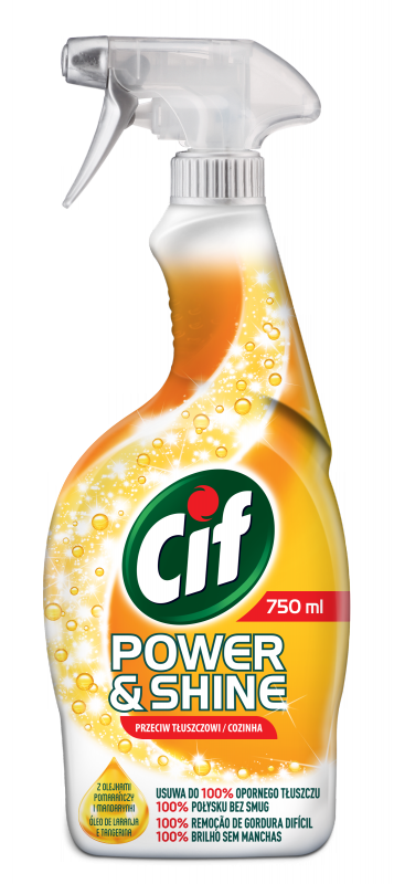 Spray CIF przeciw tłuszczowi 750ml KUCHNIA Power & Shine
