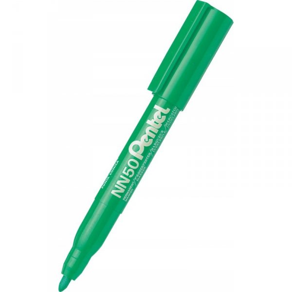 Marker permanentny NN50 zielony okrągła końcówka PENTEL