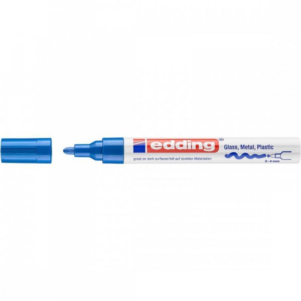 Marker lakierowy 2-4mm 750 niebieski okrągłą końcówka 750/003/N EDDING