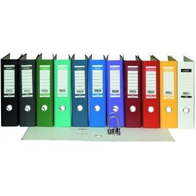 Segregator na dokumenty A4 50mm grafitowy z szyną 100551807 BANTEX