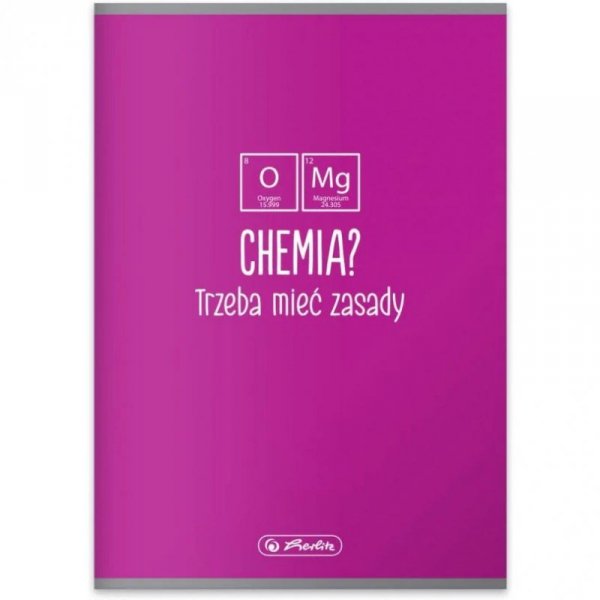 Zeszyt szkolny przedmiotowy A5 60 kartek w kratkę 70g CHEMIA 9577412 HERLITZ