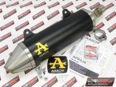 Sportowy wydech ARROW THUNDER ALUMINIUM BLACK slip-on końcówka wydechu Aprilia RX / SX 125 ccm 2025 EURO5+ 