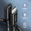 AXAGON BUCM32-CF10AB Kabel przedłużacz Gen2 USB-C - USB-C, 1m, 5A, 20Gbps, PD 240W, oplot, czarny