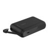 Belkin PowerBank BoostCharge 10k mAh 20w wbudowany kabel-C, port-C, czarny