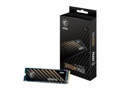 MSI Dysk SSD SPATIUM M450 1TB M.2 PCIe4 3600/3000MB/s 