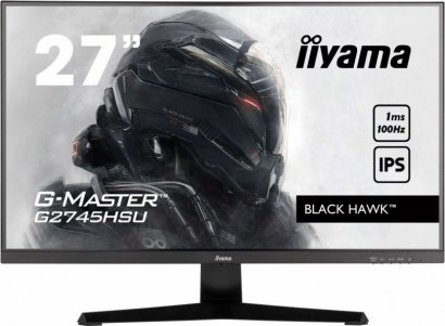 IIYAMA Monitor 27 cali G2745HSU-B2 IPS,FHD,100Hz,1ms,2x<br />USB,300cd 