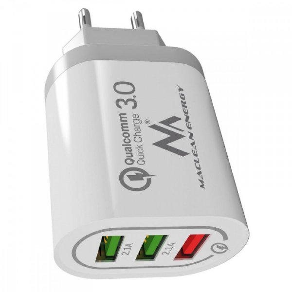 Maclean Ładowarka sieciowa QC 3xUSB MCE479W
