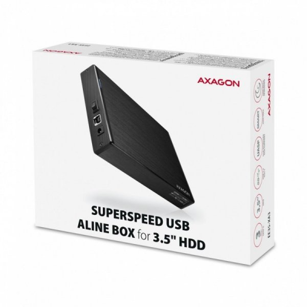 AXAGON EE35-XA3 Obudowa zewnętrzna aluminiowa, USB 3.2 Gen 1 SATA 3G 3.5&quot;