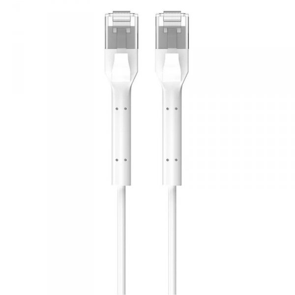 Extralink Patchcord kat.6a U/FTP 1Gbps miedź kabel sieciowy skrętka, łamana końcówka 5m biały