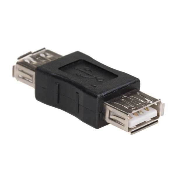 Adapter Akyga AK-AD-06 (USB 2.0 F - USB 2.0 F; kolor czarny)