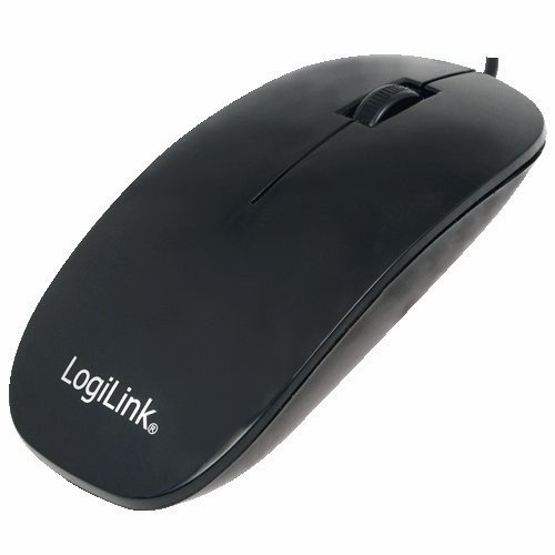 LogiLink Płaska mysz optyczna USB, czarna ID0063