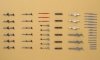 Hasegawa X72-9 Aircraft Weapons: V U.S. Missiles and Launcher Set 1/72