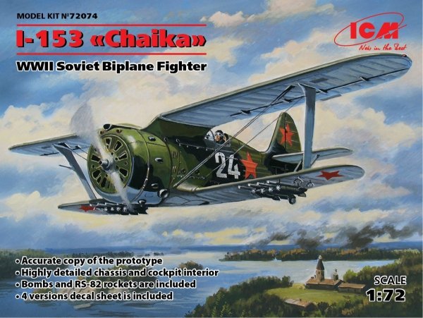 ICM 72074 I-153 Chaika 1/72