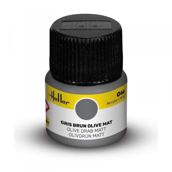 Heller Acrylic Paint 066 Olive Drab Matt 12 ml