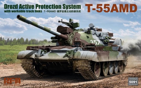 RFM 5091 T-55AMD Drozd Active Protection System 1/35