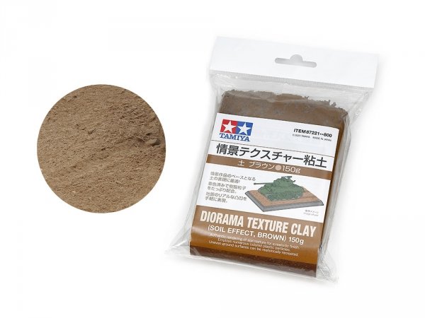 Tamiya 87221 Diorama Texture Clay 150g Soil Effect: Brown