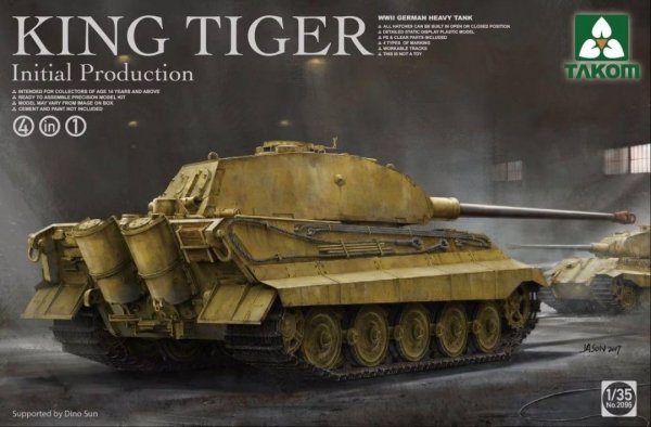 Takom 2096 WWII German King Tiger Initial 4in1 1/35